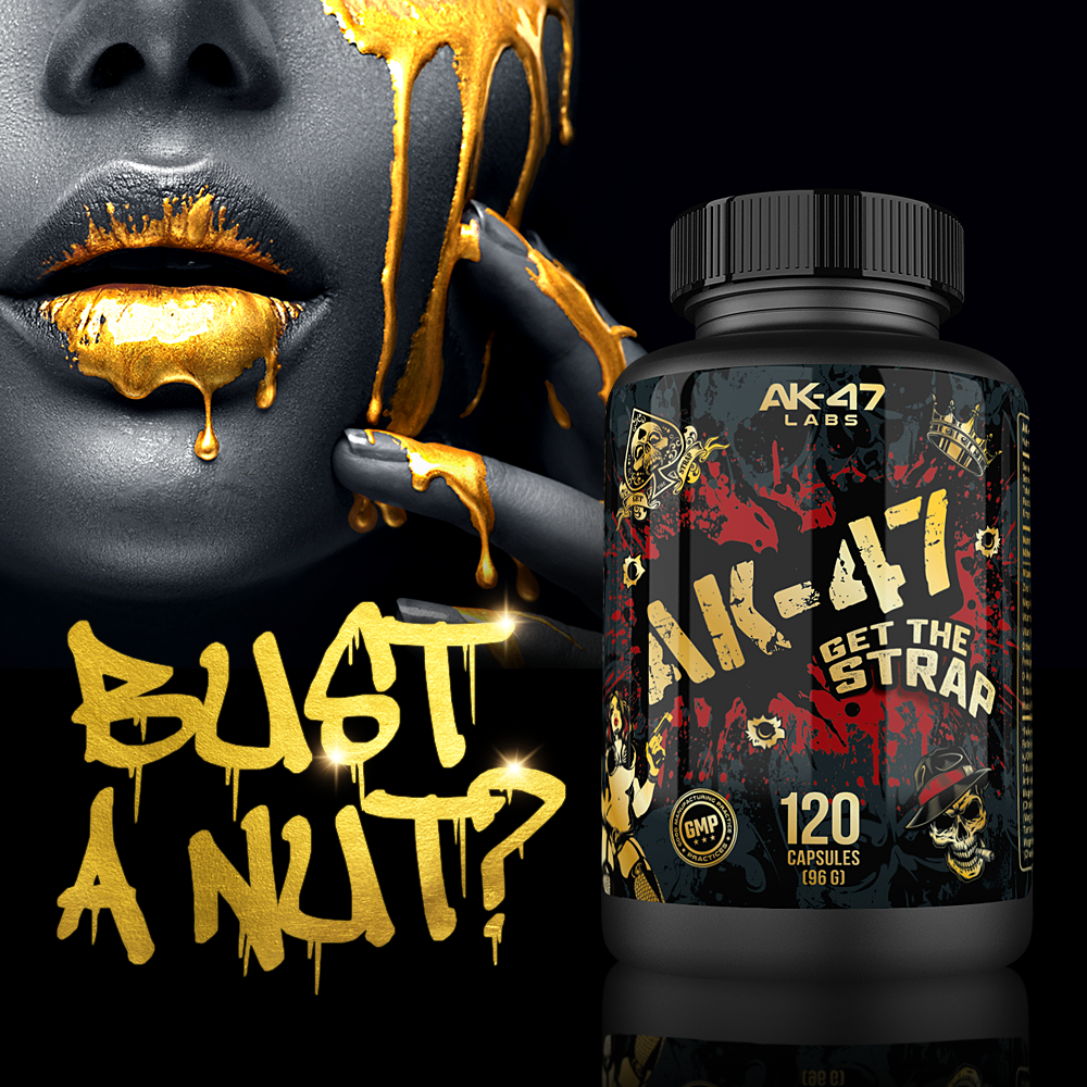 AK-47 LABS GET THE STRAP T-STACK, 120 Caps