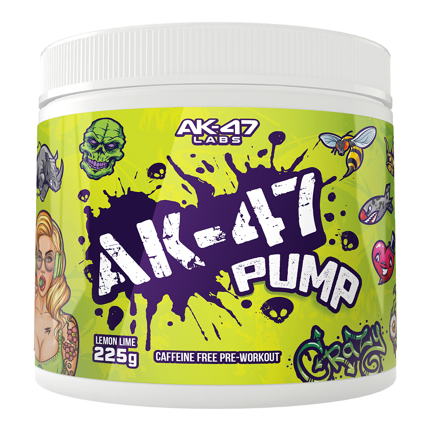 AK-47 LABS PUMP! CAFFEINE FREE PRE-WORKOUT 60 servings
